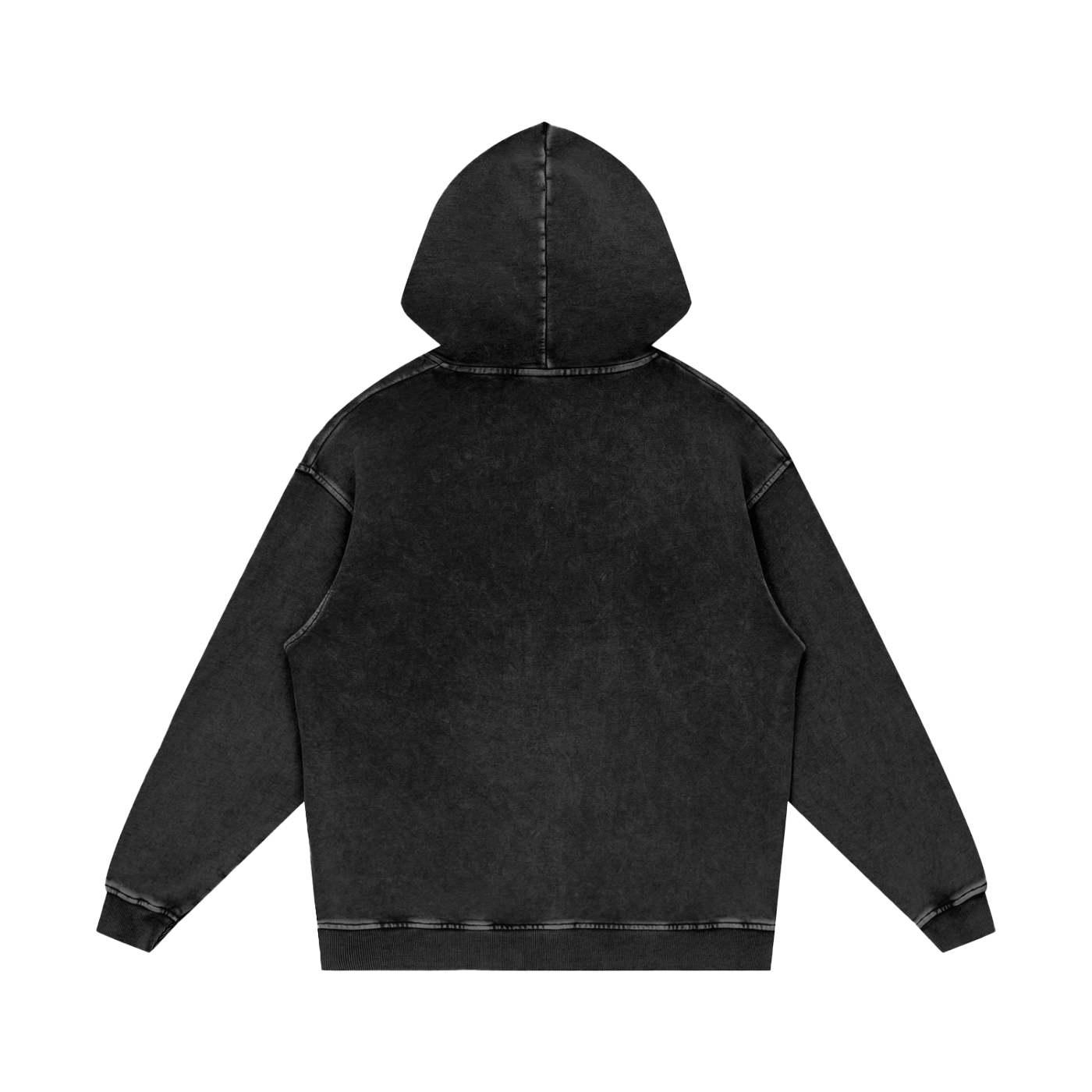 Clarted Oversize Hoodie (Black/Purple/Grey)